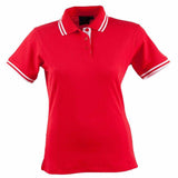 PS66 Grace Polo Women's Polos Winning Spirit 8 Red / White 