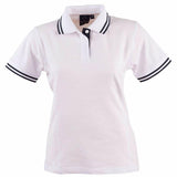 PS66 Grace Polo Women's Polos Winning Spirit 8 White / Navy 