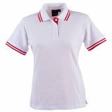 PS66 Grace Polo Women's Polos Winning Spirit 8 White / Red 