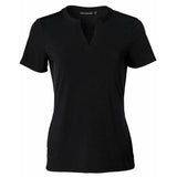 M8840 Ladies Short Sleeve Knit Top Sofia Short Sleeve Shirts Winning Spirit Black 6 