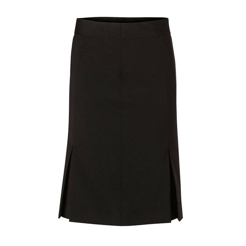 Women's Wool Blend Strecth Pleated Skirt Skirts Winning Spirit Black 6 