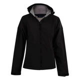 JK34 Aspen Softshell Hood Jacket Ladies Jackets Winning Spirit Black.Charcoal 8 