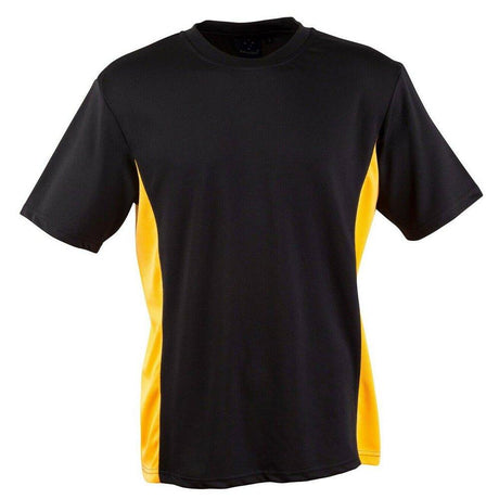 TS12K Teammate Tee Kids T Shirts Winning Spirit Black.Gold 06K 