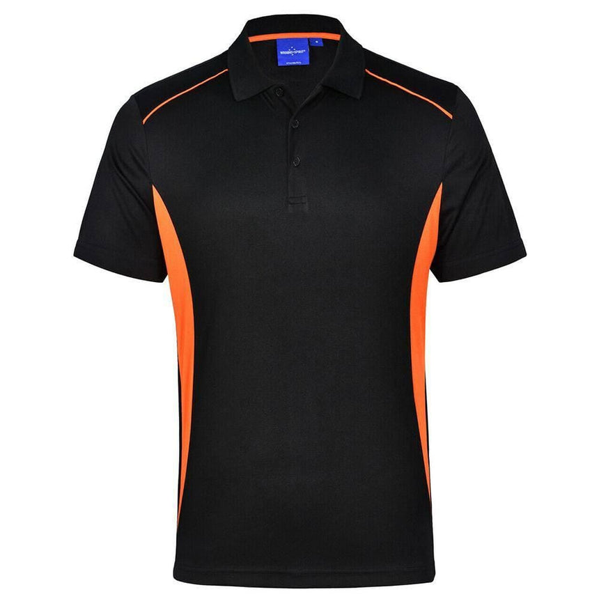 PS79K Pursuit Polo Kids Polos Winning Spirit Black.Orange 04K 