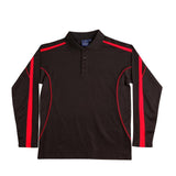 PS69K Legend Plus Kids Polos Winning Spirit Black.Red 06K 