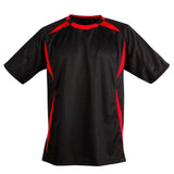TS85K Shoot Soccer Tee Kids T Shirts Winning Spirit Black.Red 06K 