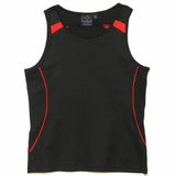 SL54 Legend Singlet Ladies Singlets Winning Spirit Black.Red 8 