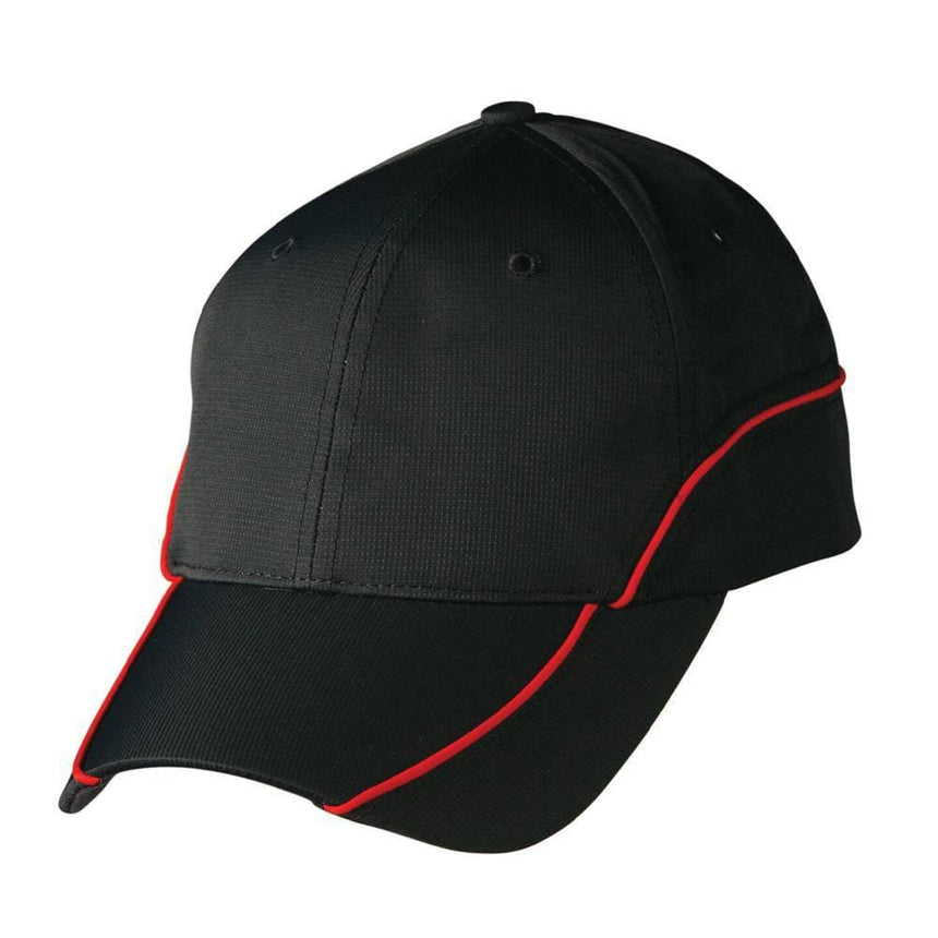 Contrast Lining Cap Hats Winning Spirit Black.Red  