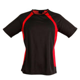 TS71 Sprint Tee Shirt Men's T Shirts Winning Spirit Black.Red S 