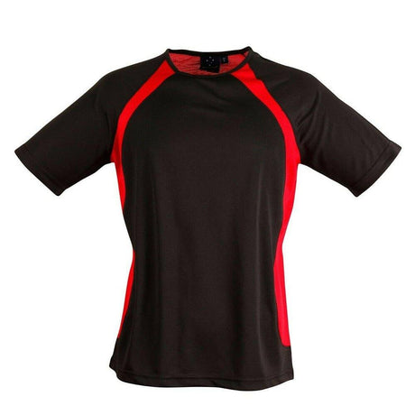 TS71 Sprint Tee Shirt Men's T Shirts Winning Spirit Black.Red S 