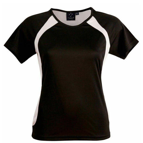 Sprint Tee Shirt Ladies T Shirts Winning Spirit Black.White 6 