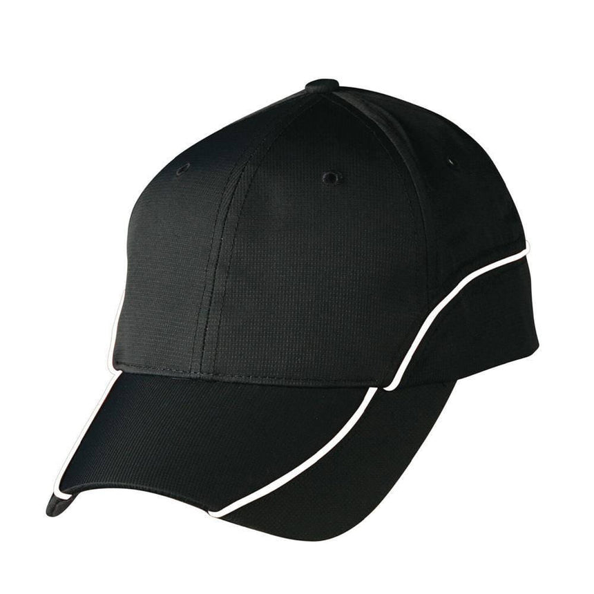 CH21 Contrast Lining Cap Hats Winning Spirit Black.White  