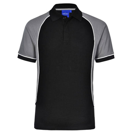 PS77K Arena Polo Kids Polos Winning Spirit Black/Grey 04K 