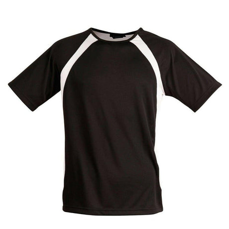 TS71 Sprint Tee Shirt Men's T Shirts Winning Spirit Black.White S 