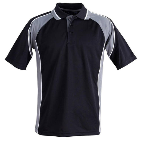 PS49 Mascot Polo Men's Polos Winning Spirit BlackAsh XS 