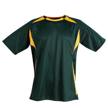 TS85 Shoot Soccer Tee Adult T Shirts Winning Spirit Bottle.Gold S 