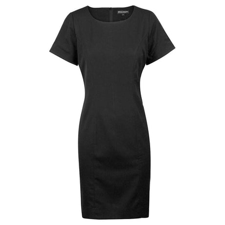 Ladies’ Poly/Viscose Stretch, Short Sleeve Dress Dresses Winning Spirit Charcoal 6 
