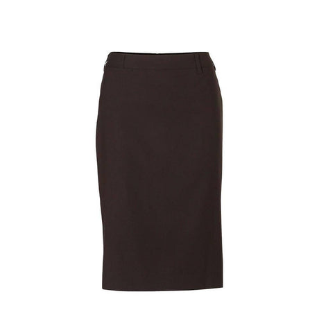 Women's Poly/Viscose Stretch Mid Length Lined Pencil Skirt Skirts Winning Spirit Charcoal 6 