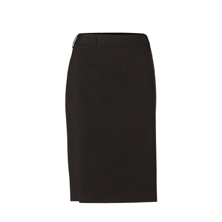 Women's Wool Blend Stretch Mid Length Lined Pencil Skirt Skirts Winning Spirit Charcoal 6 