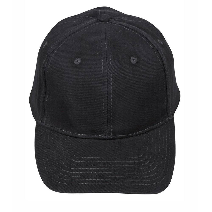 Heavy Brushed Cotton Cap Hats Winning Spirit Charcoal  