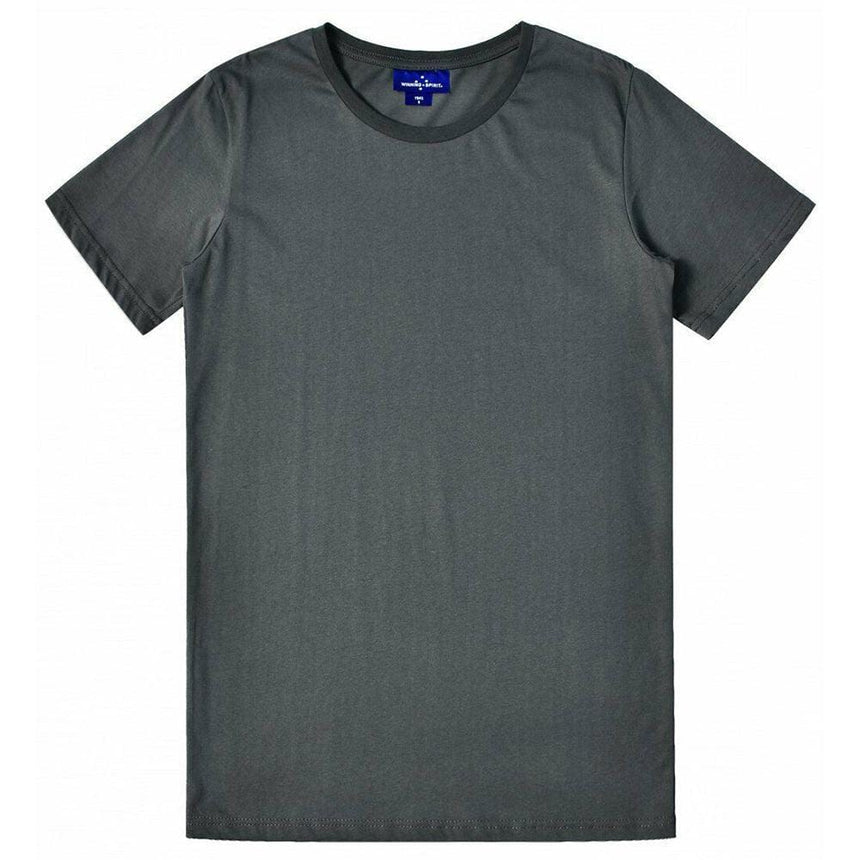 Premium Cotton Tee Shirt Mens T Shirts Winning Spirit Charcoal S 