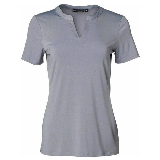 Ladies Short Sleeve Knit Top Sofia Short Sleeve Shirts Winning Spirit Dusk Grey 6 