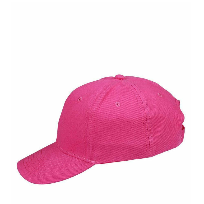 Heavy Brushed Cotton Cap Hats Winning Spirit Hot Pink  