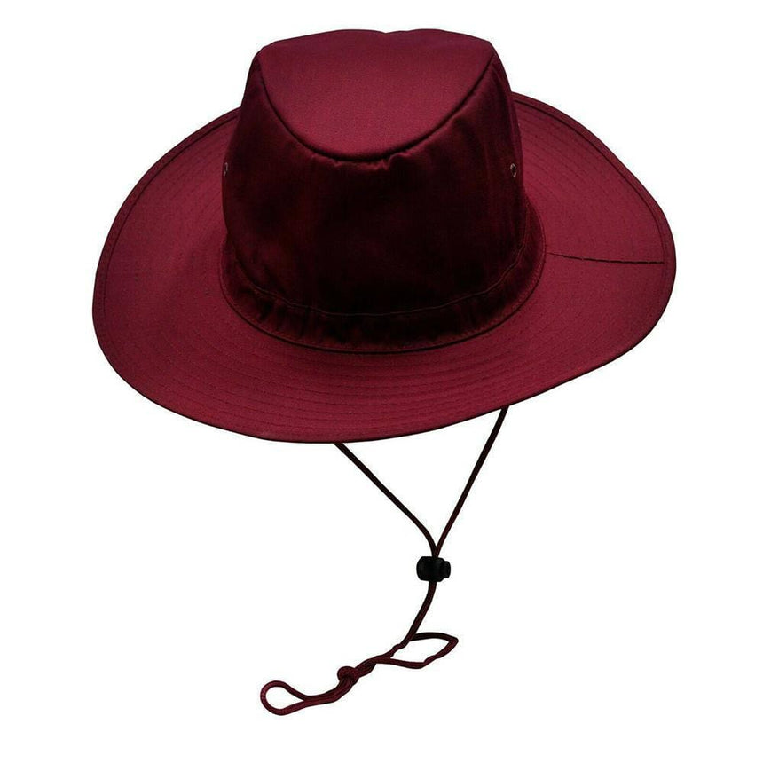 Slouch Hat With Break-Away Clip Strap Hats Winning Spirit Maroon 55 