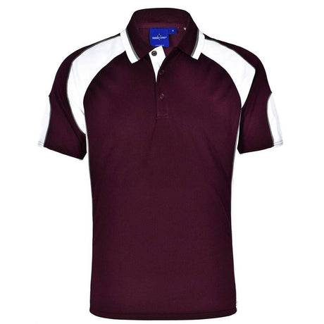 PS61K Alliance Polo Kids Polos Winning Spirit Maroon.White 06K 
