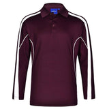 PS69K Legend Plus Kids Polos Winning Spirit Maroon.White 06K 