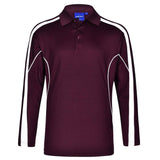 PS70 Legend Plus Ladies Long Sleeve Shirts Winning Spirit Maroon.White 8 