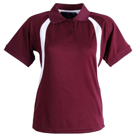 PS52 Olympian Polo Ladies' Polos Winning Spirit Maroon.White 8 