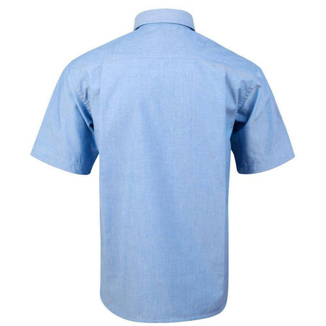 Men's Chambray Short Sleeve Shirt Short Sleeve Shirts Winning Spirit   