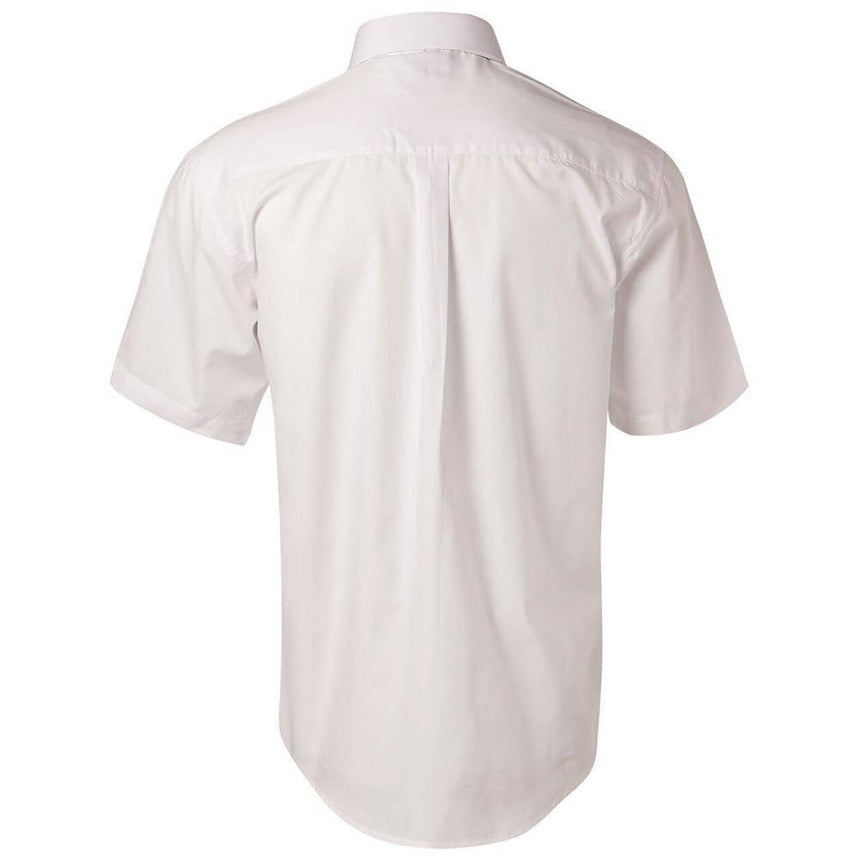 Men's Poplin Short Sleeve Business Shirt Short Sleeve Shirts Winning Spirit   