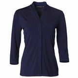 M8830 Ladies 3/4 Sleeve Stretch Knit Top Isabel Shirts Winning Spirit Navy 6