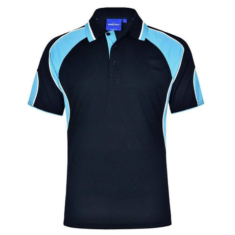 PS61K Alliance Polo Kids Polos Winning Spirit Navy.Aqua Blue 06K 