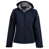 JK34 Aspen Softshell Hood Jacket Ladies Jackets Winning Spirit Navy.Charcoal 8 