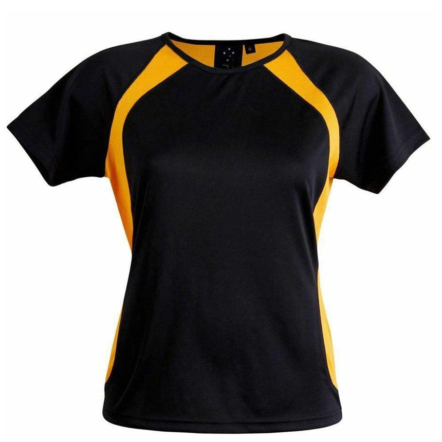 Sprint Tee Shirt Ladies T Shirts Winning Spirit Navy.Gold 6 
