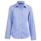 M8320L Ladies’ Multi Tone Check Long Sleeve Shirt Shirts Winning Spirit Skyblue 6