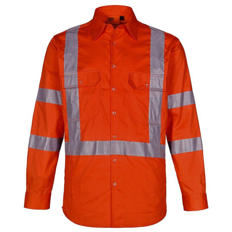 NSW Rail Lightweight Safety Shirt Long Sleeve Shirts Winning Spirit   