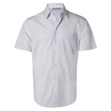 M7360S Men's Mini Check Short Sleeve Shirt Shirts Winning Spirit Pale Blue 38