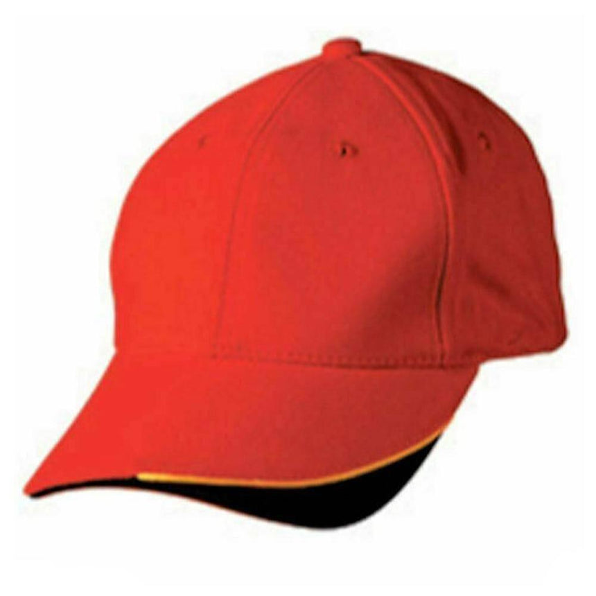 Triple Sandwich Peak Cap Hats Winning Spirit Red/Navy  