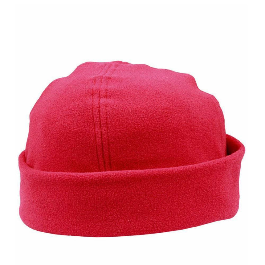 Polar Fleece Beanie Hats Winning Spirit Red  