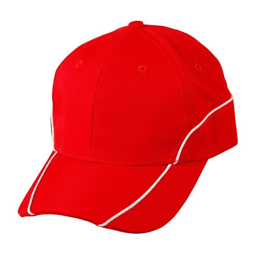 CH21 Contrast Lining Cap Hats Winning Spirit Red.White  