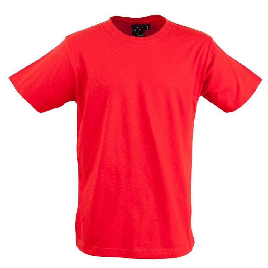 Budget Unisex Tee Shirt T Shirts Winning Spirit Red XS 