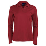 PS36B Victory Plus Truedry® Long Sleeve Polo Polos Winning Spirit Red 6 