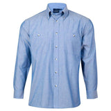 M7012 Men's Chambray Long Sleeve Shirt Shirts Winning Spirit S