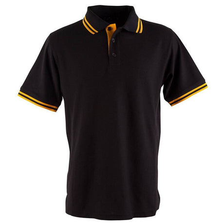 PS65 Grace Polo Men's Polos Winning Spirit Small Black / Gold 