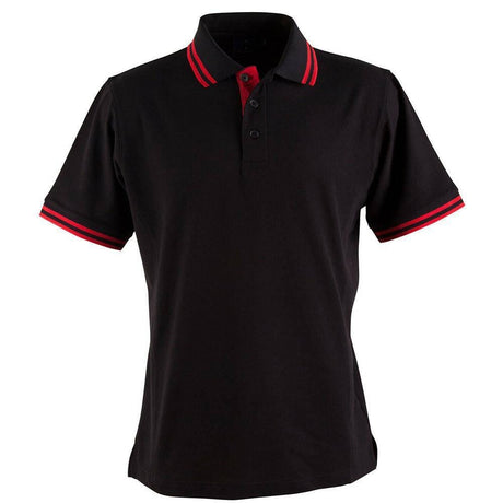 PS65 Grace Polo Men's Polos Winning Spirit Small Black / Red 