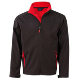 JK15 Rosewall Soft Shell Men's Jackets Winning Spirit Small Black / Red 